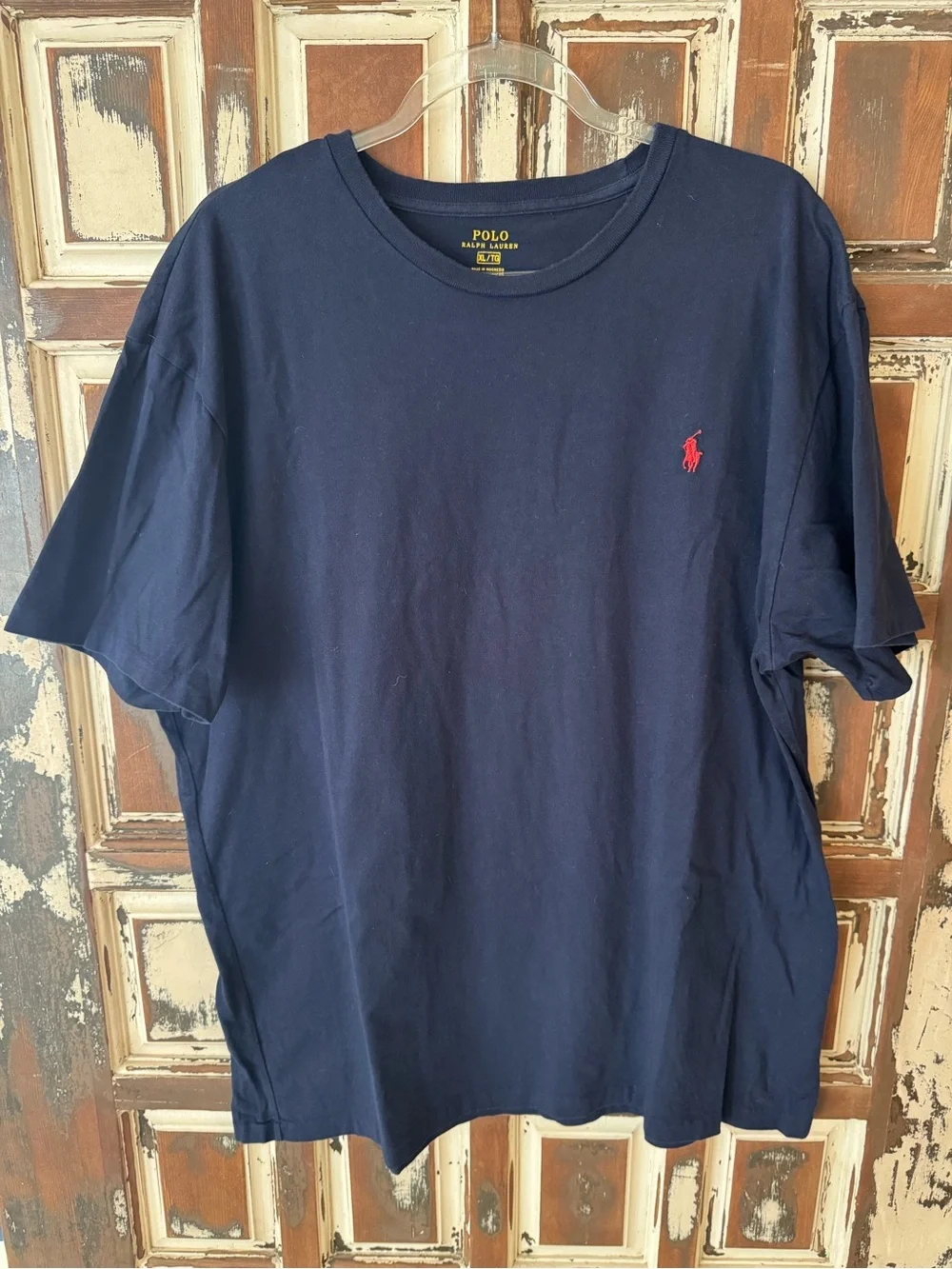Polo by Ralph Lauren Navy Short-Sleeve Tee with Red Pony- size XL